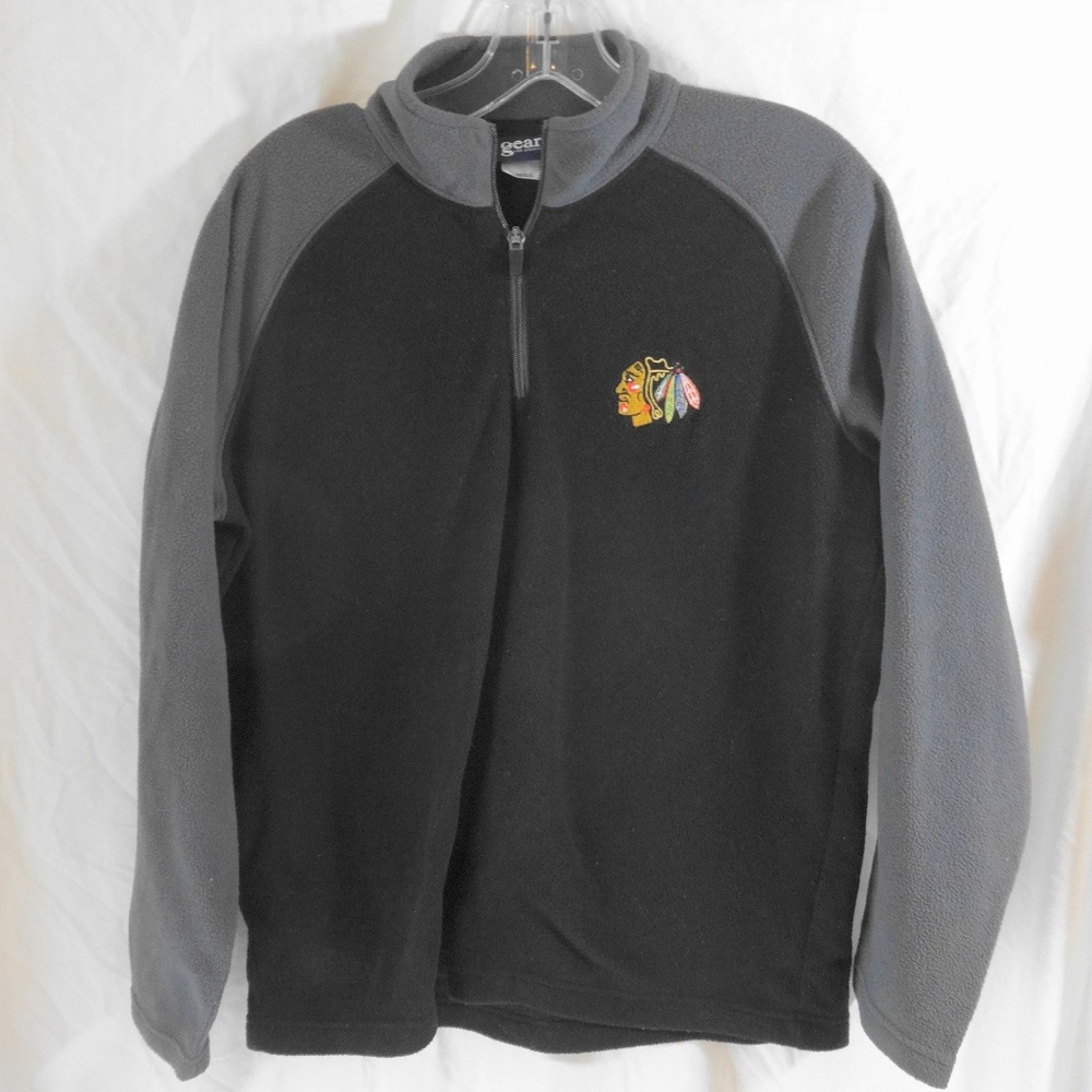 GEAR NHL Boy's Chicago Blackhawks Zip Pullover XL